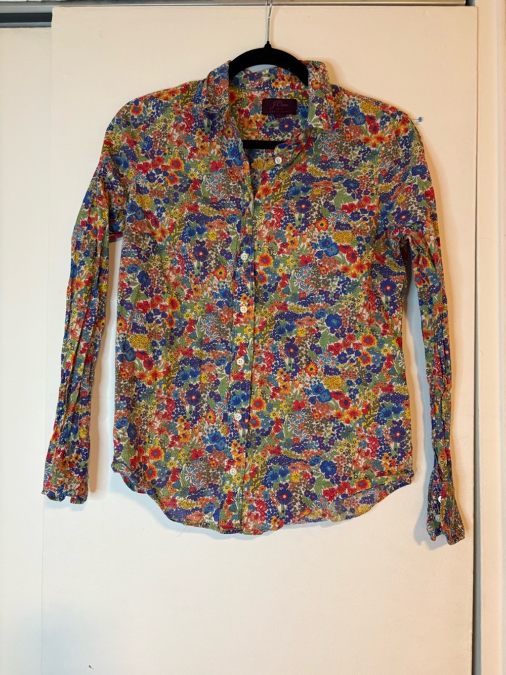 J Crew Cotton Poplin Shirt in Liberty Margaret Annie Floral - Picture 2 of 6